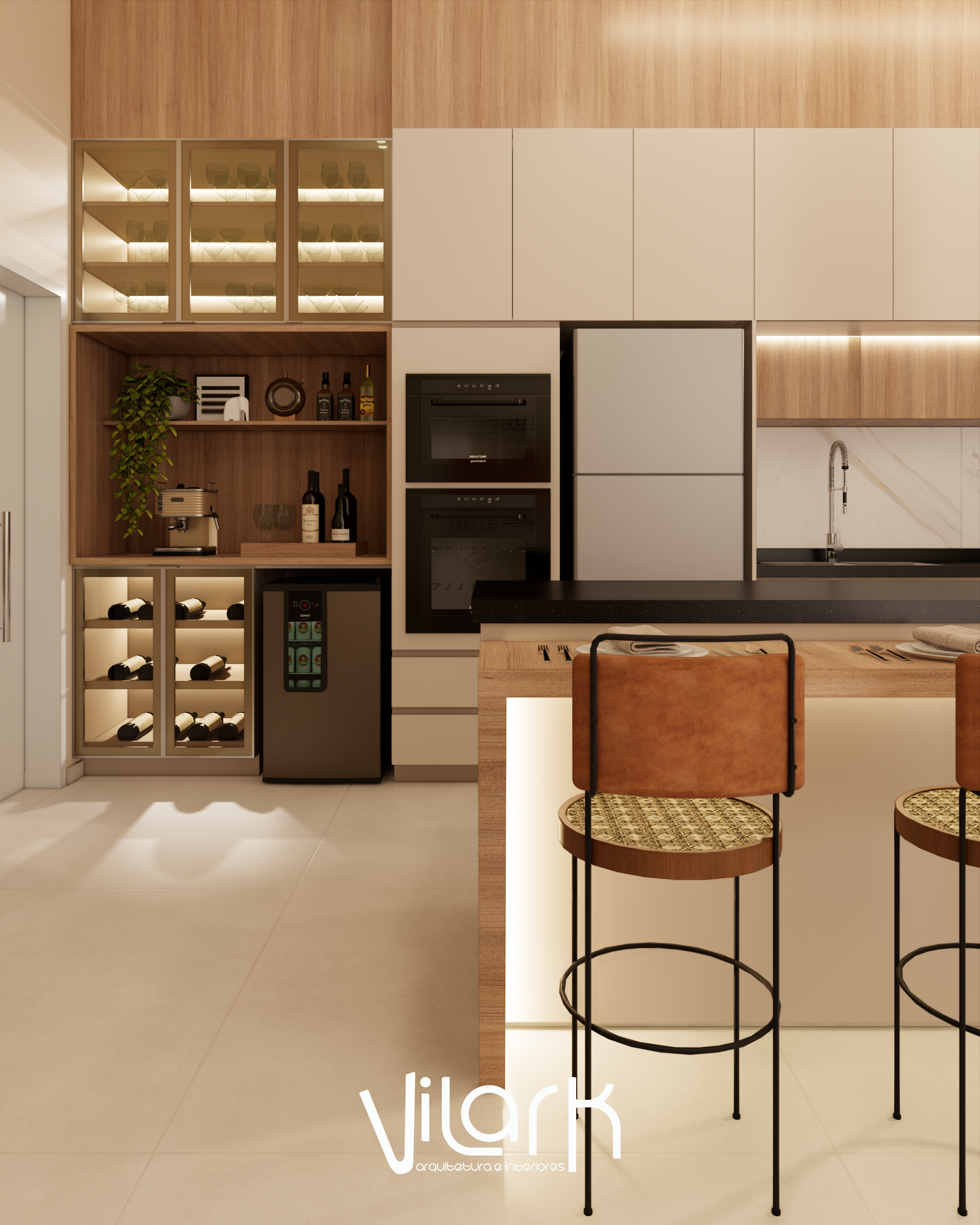 Projeto VilarK - Projeto de interiores para casa em Campinas