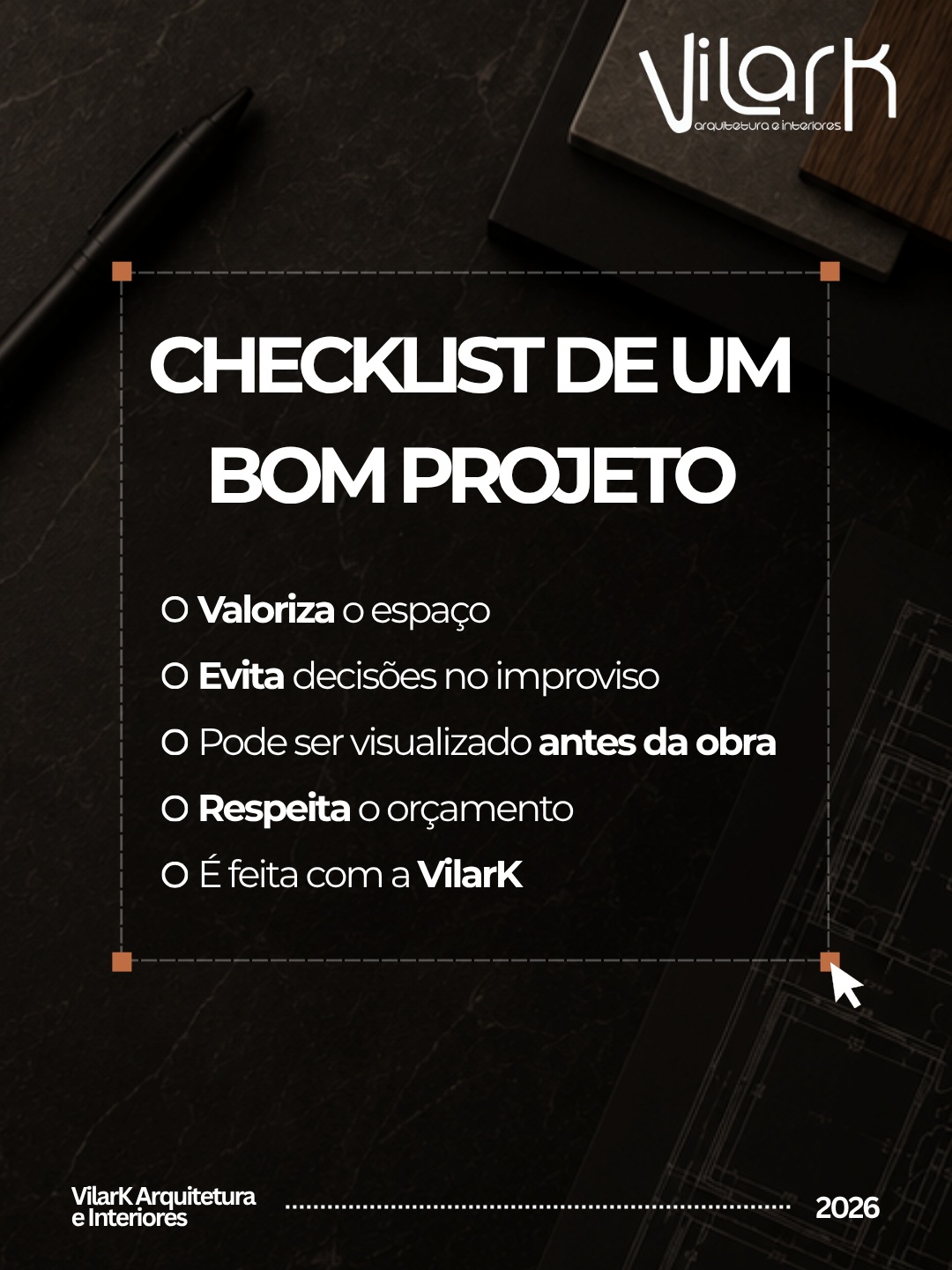 Um bom projeto não começa pela estética.
Começa pela intenção.
Antes de pensar em cores, revestimentos ou decoração, é preciso entender o que aquele espaço precisa resolver: funcionalidade, circulação, conforto, rotina, orçamento e valorização.
É isso que diferencia uma ideia solta de um projeto bem planejado.
Um bom projeto valoriza o espaço, evita decisões no improviso, permite visualizar antes da obra e transforma cada escolha em uma solução com propósito.
E quando é feito com a VilarK, cada detalhe é pensado para unir beleza, função e realidade.
VilarK Arquitetura e Interiores
Projetos que transformam espaços com clareza, técnica e propósito.
#vilarkarquitetura #arquitetura #arquiteturadeinteriores #projetoarquitetonico #bomprojeto #projeto3d #render3d #visualizacao3d #reforma #construcao #interiores #designinteriores #planejamentodeobra #arquiteturaresidencial #arquiteturacomercial #rioclaro #limeira #interiordesp