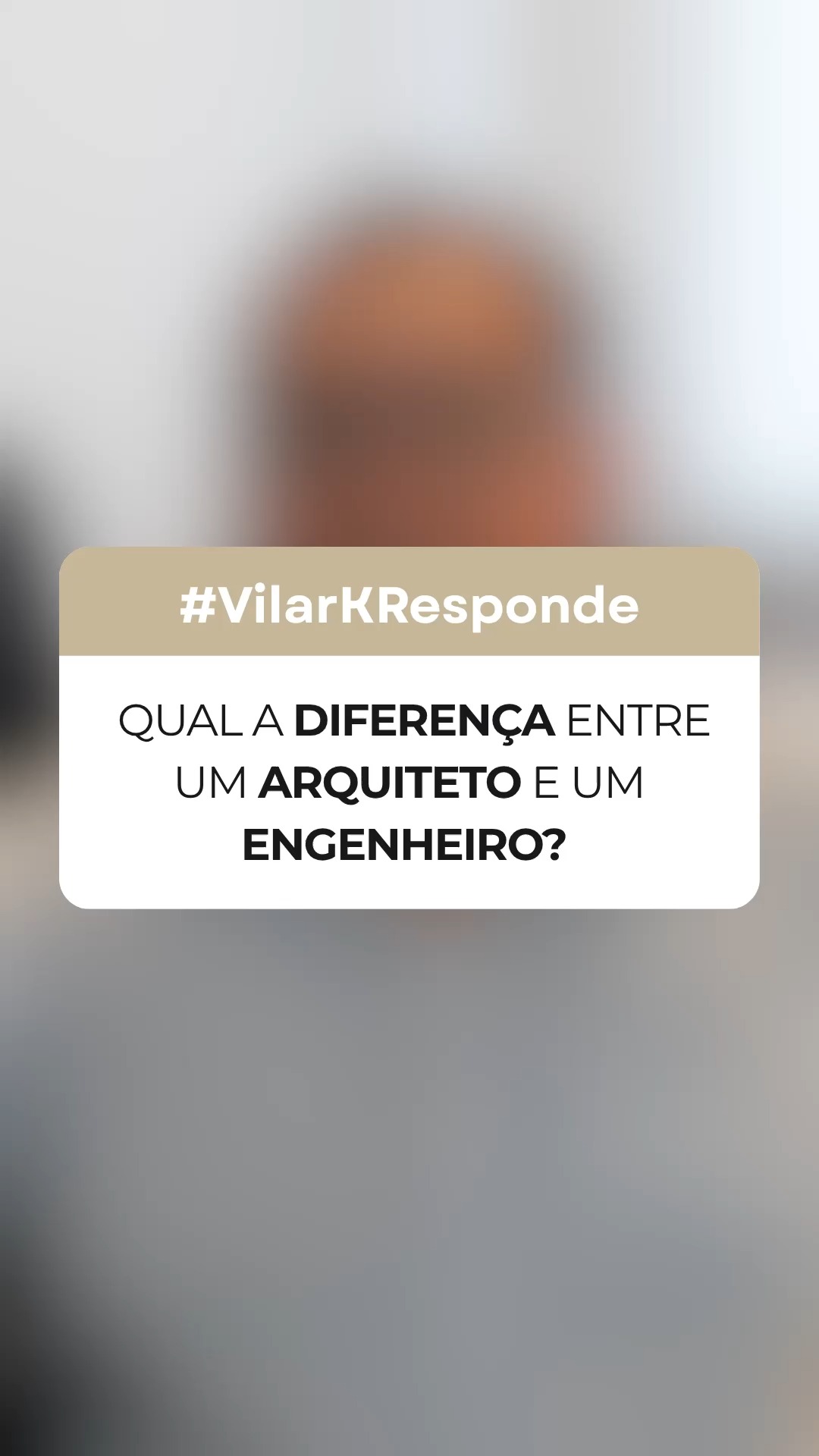 Na hora de construir ou reformar, muita gente ainda confunde:

Qual é a diferença entre arquiteto e engenheiro?

Os dois são fundamentais, mas atuam em etapas e olhares diferentes.

O arquiteto pensa no espaço, na funcionalidade, na estética, na rotina das pessoas e em como transformar uma ideia em um projeto claro, bonito e possível de visualizar.

Já o engenheiro entra com o olhar técnico da execução, estrutura, segurança e viabilidade da obra.

Quando os dois trabalham juntos, o resultado é uma obra mais bem planejada, mais segura e com muito menos espaço para improvisos.

Vai construir ou reformar e ainda tem dúvidas por onde começar?

Chame a VilarK e vamos te ajudar a transformar sua ideia em um projeto claro.

#arquitetura #engenharia #arquiteto #engenheiro #projetoarquitetonico #arquiteturadeinteriores #construcao #reforma #obra #planejamentodeobra #projeto3d #arquiteturaresidencial #arquiteturacomercial #interiores #vilarkarquitetura #limeira #rioclaro #interiordesp #arquiteturabrasileira