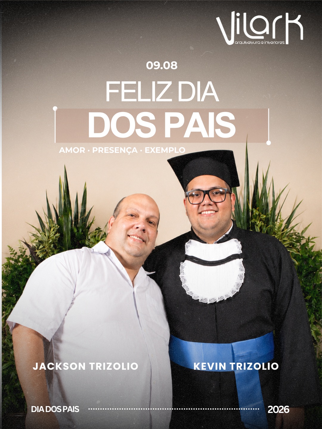 Neste Dia dos Pais, celebramos quem é base, presença e exemplo.

Aqueles que acompanham cada passo, torcem por cada conquista e deixam marcas que vão muito além das palavras.

Porque pai também é construção: de valores, de caminhos, de histórias e de sonhos.

Feliz Dia dos Pais a todos que fazem parte da nossa história.

VilarK Arquitetura e Interiores

#diadospais #felizdiadospais #amor #presença #exemplo #familia #homenagem #vilarkarquitetura #arquitetura #arquiteturadeinteriores #rioclaro #interiordesp
